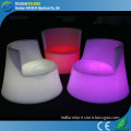 Light weight portable plastic led bar table chair GKS-083MR